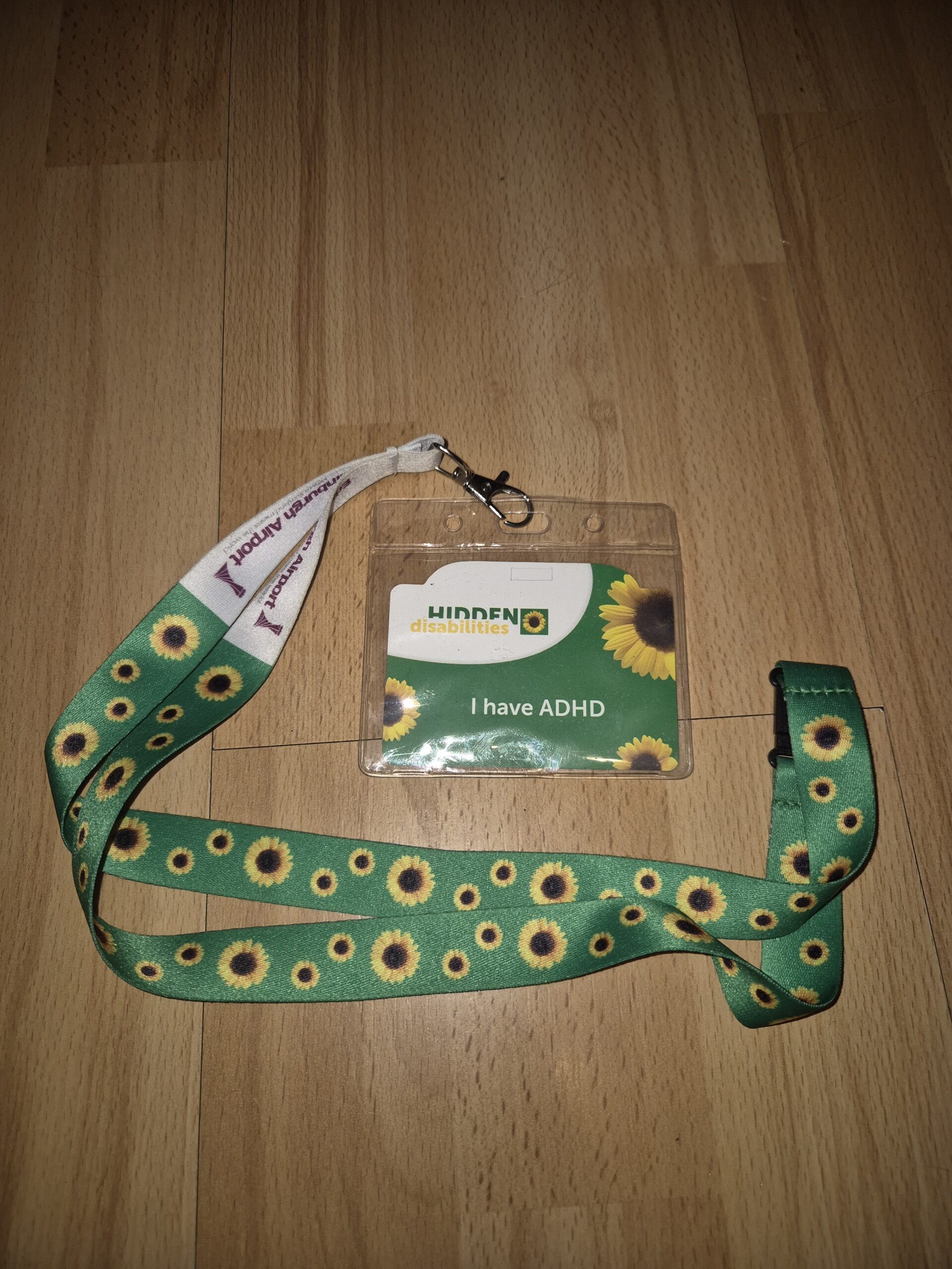 Hidden Disabilities Sunflower Lanyard