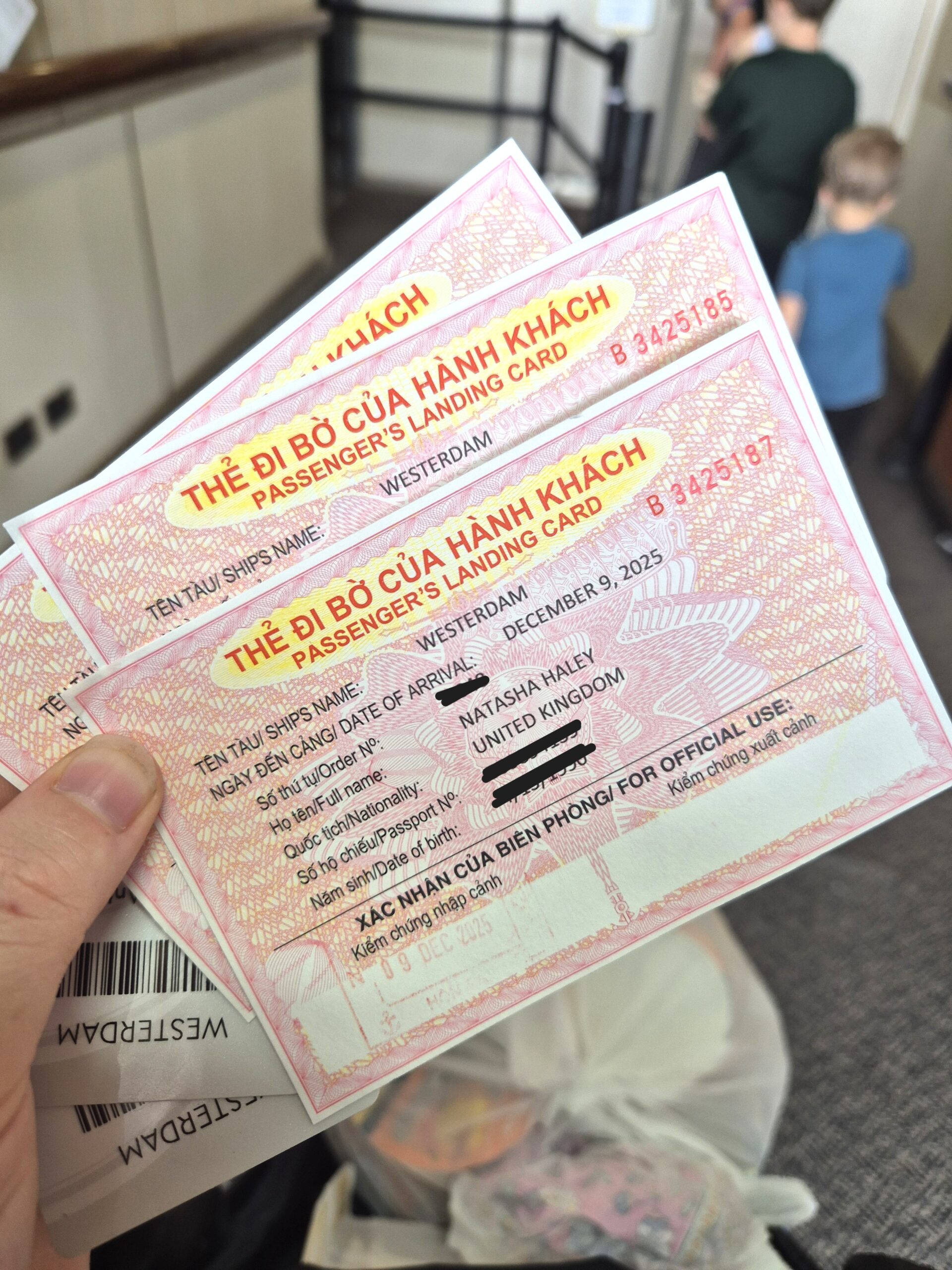 Vietnam Arrival Card