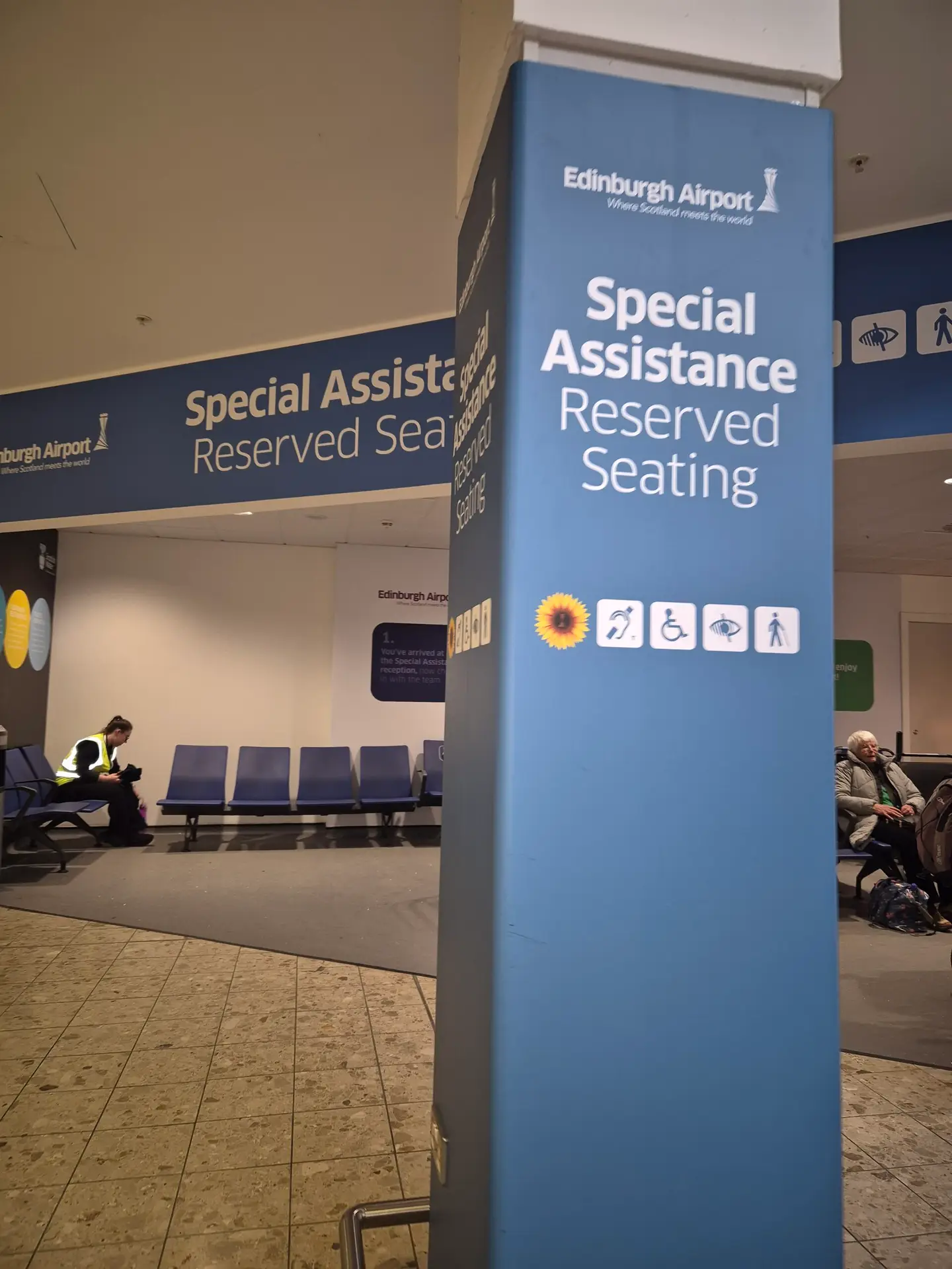 Disabled facilities at Edinburgh Airport