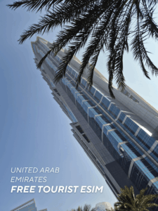 Free tourist esim for the UAE Dubai
