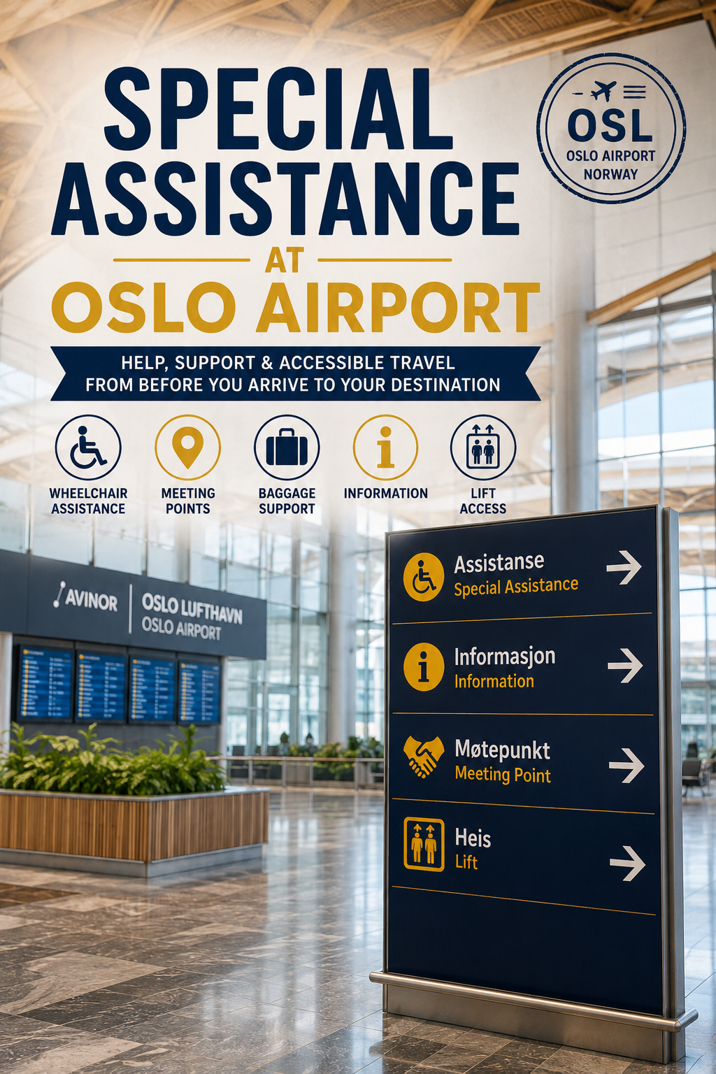 Special Assistance At Oslo Airport: A Guide For Travellers