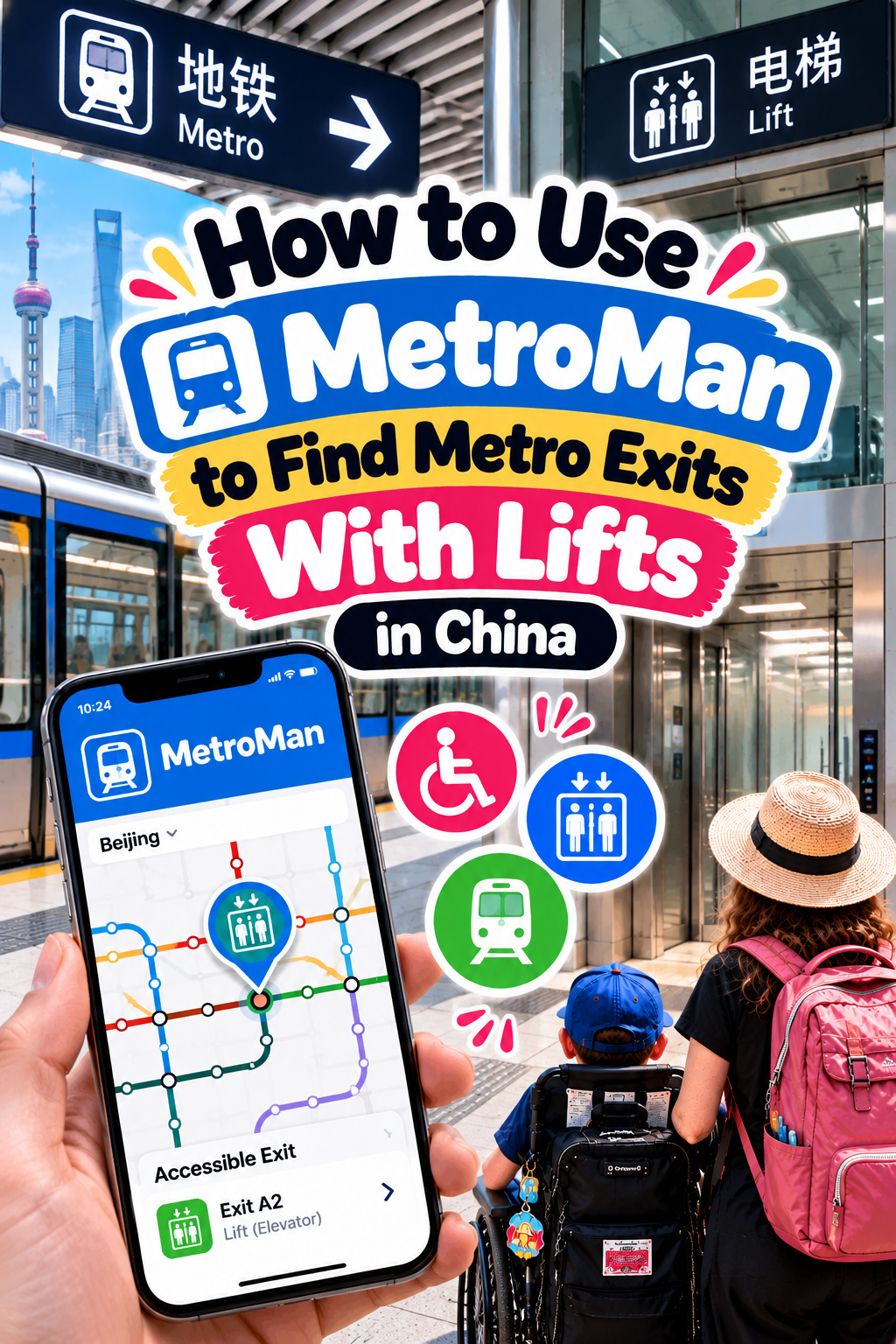 How to Use MetroMan to Find Metro Exits With Lifts in China