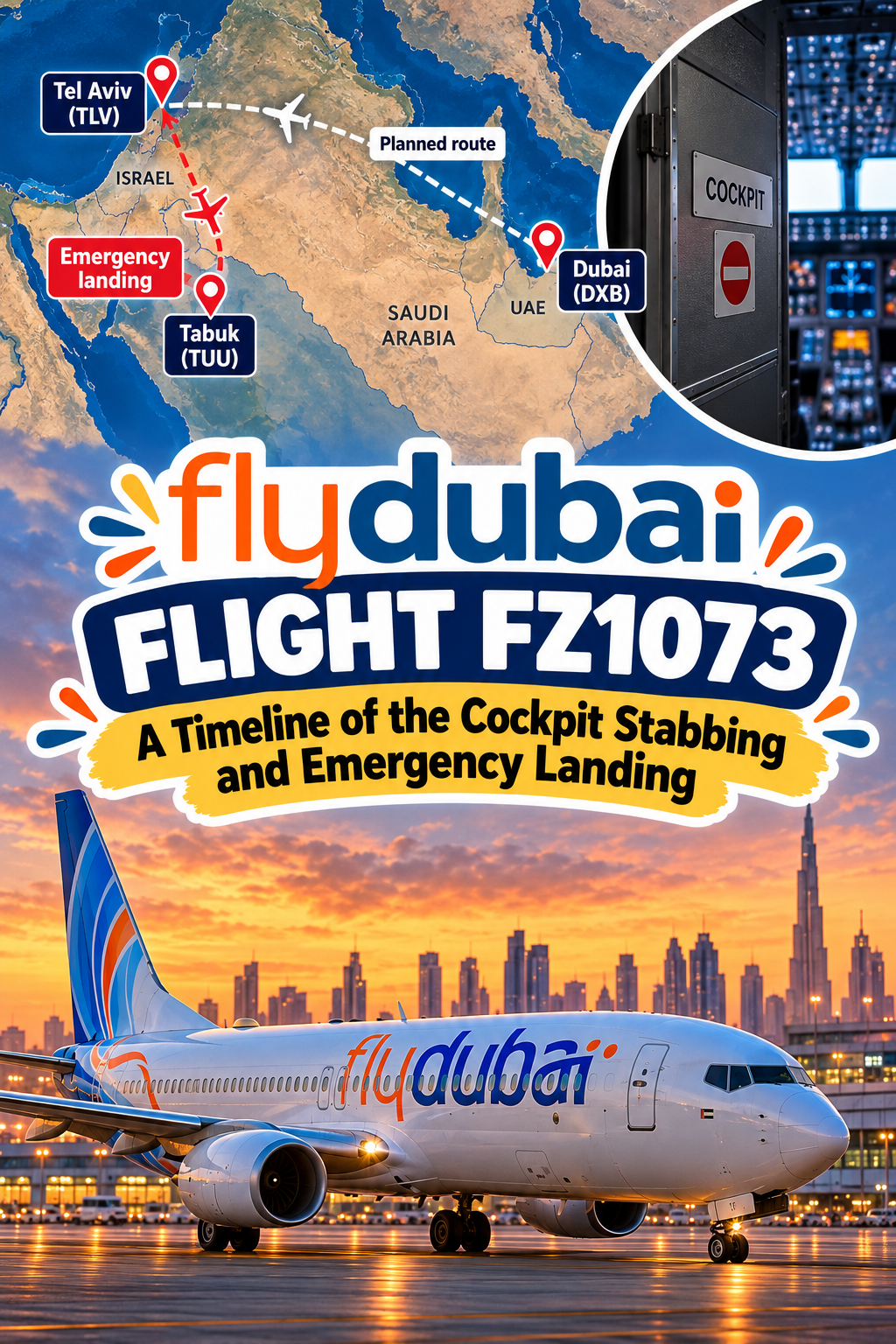 Inside Flydubai Flight FZ1073: A Timeline of the Cockpit Stabbing